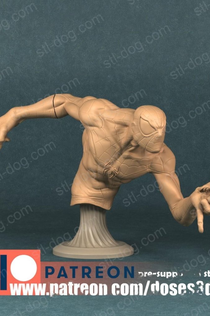 蜘蛛侠胸像（Spiderman）3D打印图纸